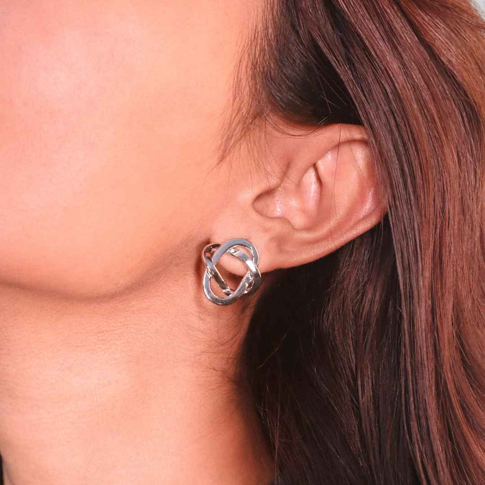 Knotted Studs Silver - House of Pehr - Image 3