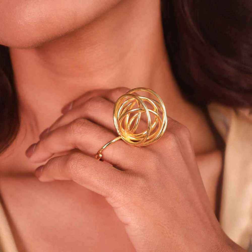Swirl Ring Gold - House of Pehr - Image 4