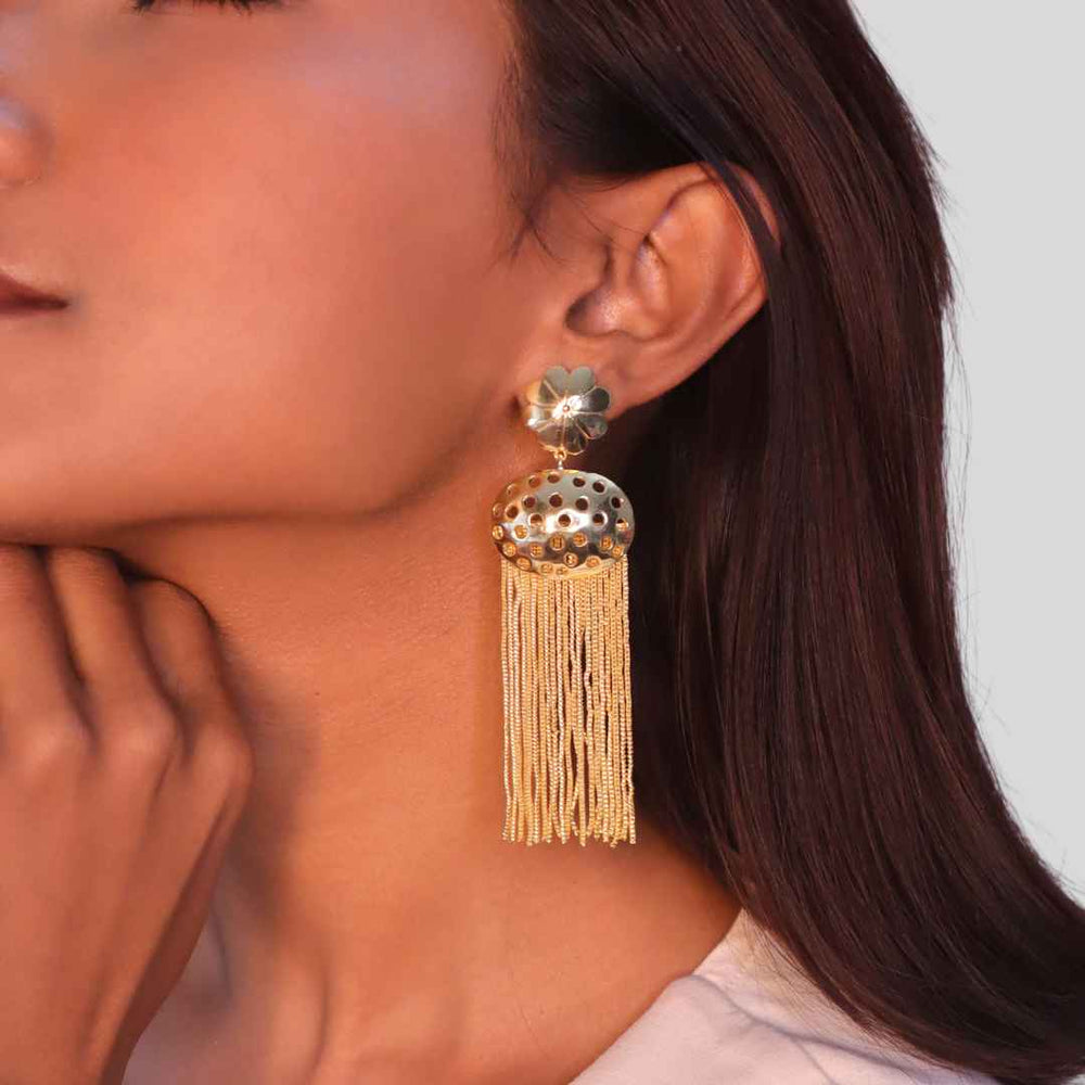 Floret Earrings Gold-House of Pehr - Image 6