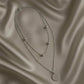 Elara Necklace with beads and circle charm from House of Pehr