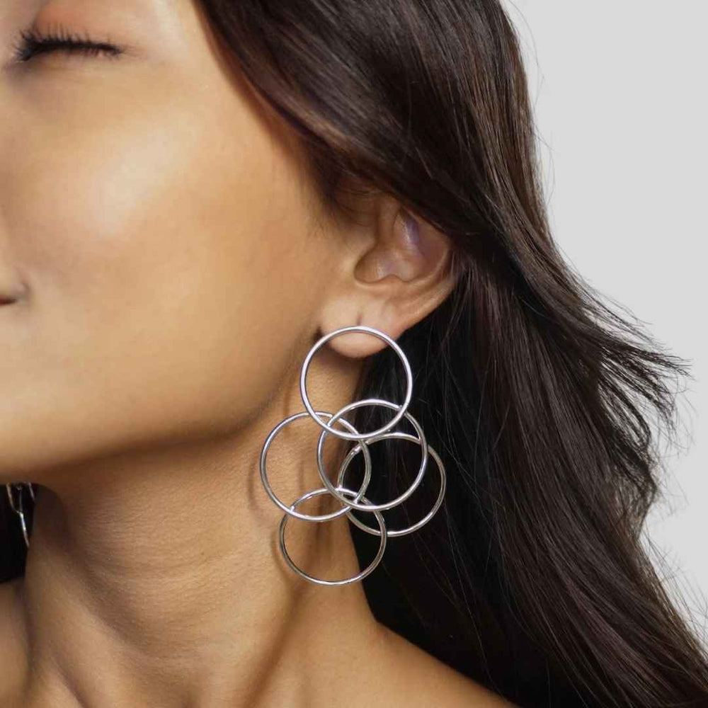 Circle of Life Earrings Silver - House of Pehr - Image 6