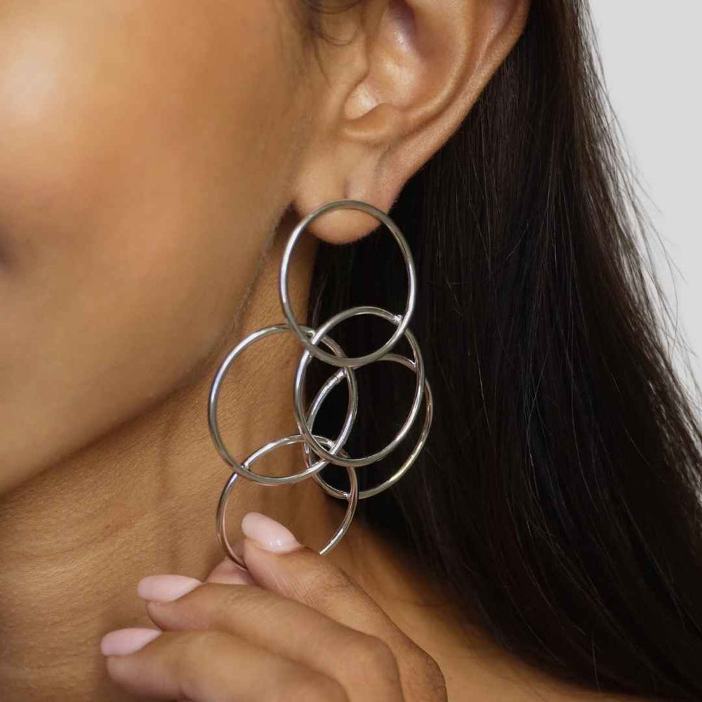 Circle of Life Earrings Silver - House of Pehr - Image 8