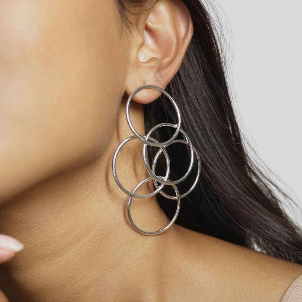 Circle of Life Earrings Silver - House of Pehr - Image 9