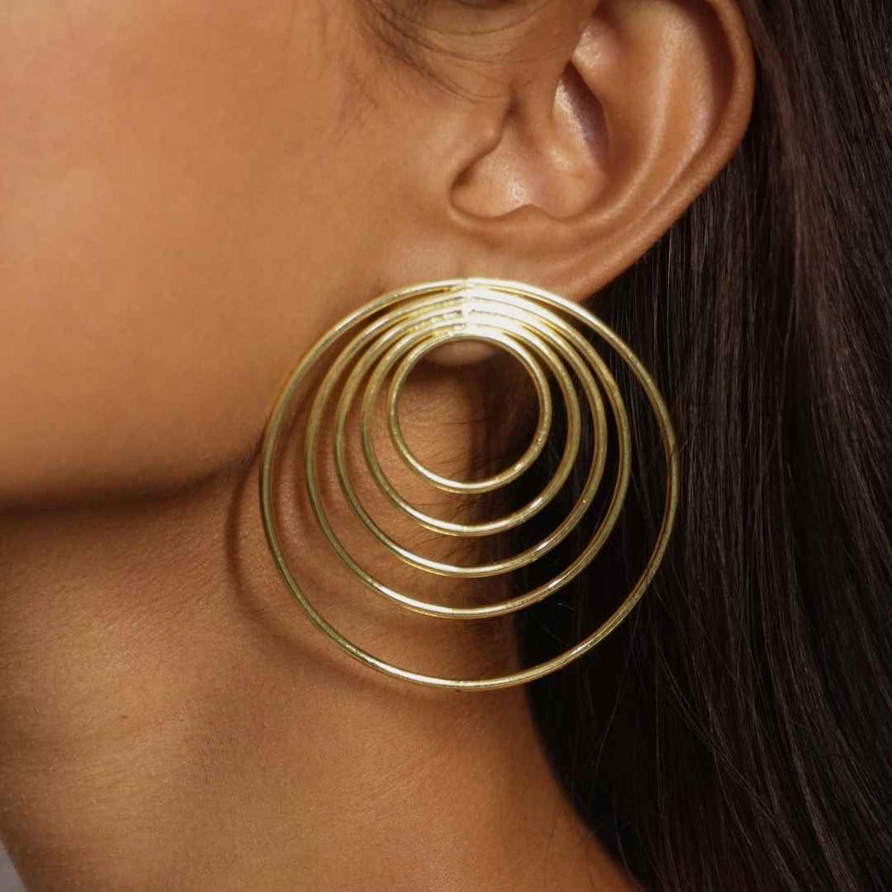 Circle of Life Studs Golden - House of Pehr - Image 5