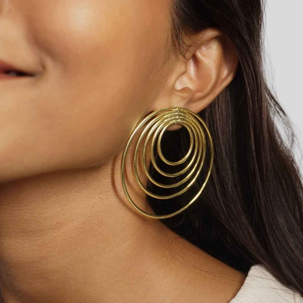 Circle of Life Studs Golden - House of Pehr - Image 10