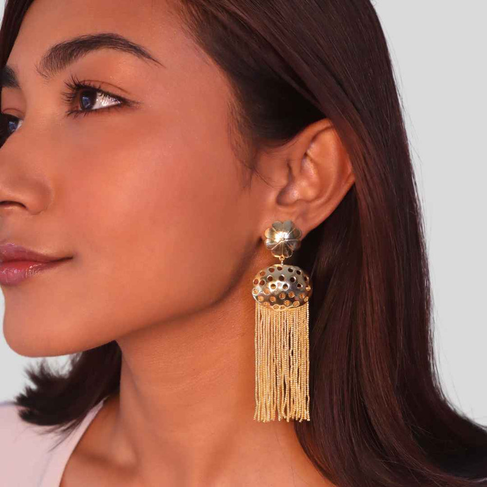Floret Earrings Gold-House of Pehr - Image 7