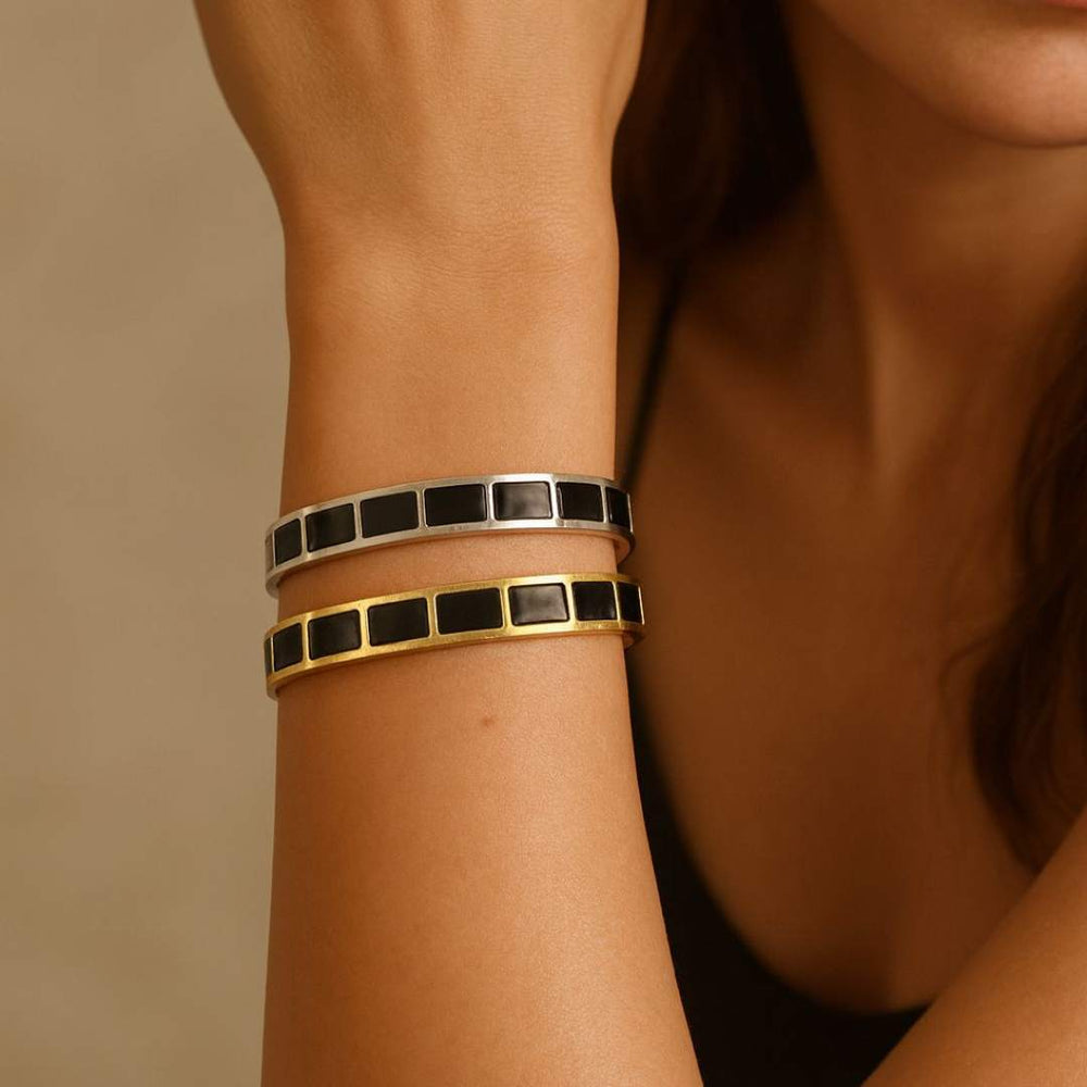 Carra bracelets with black square stones from House of Pehr - Image 8