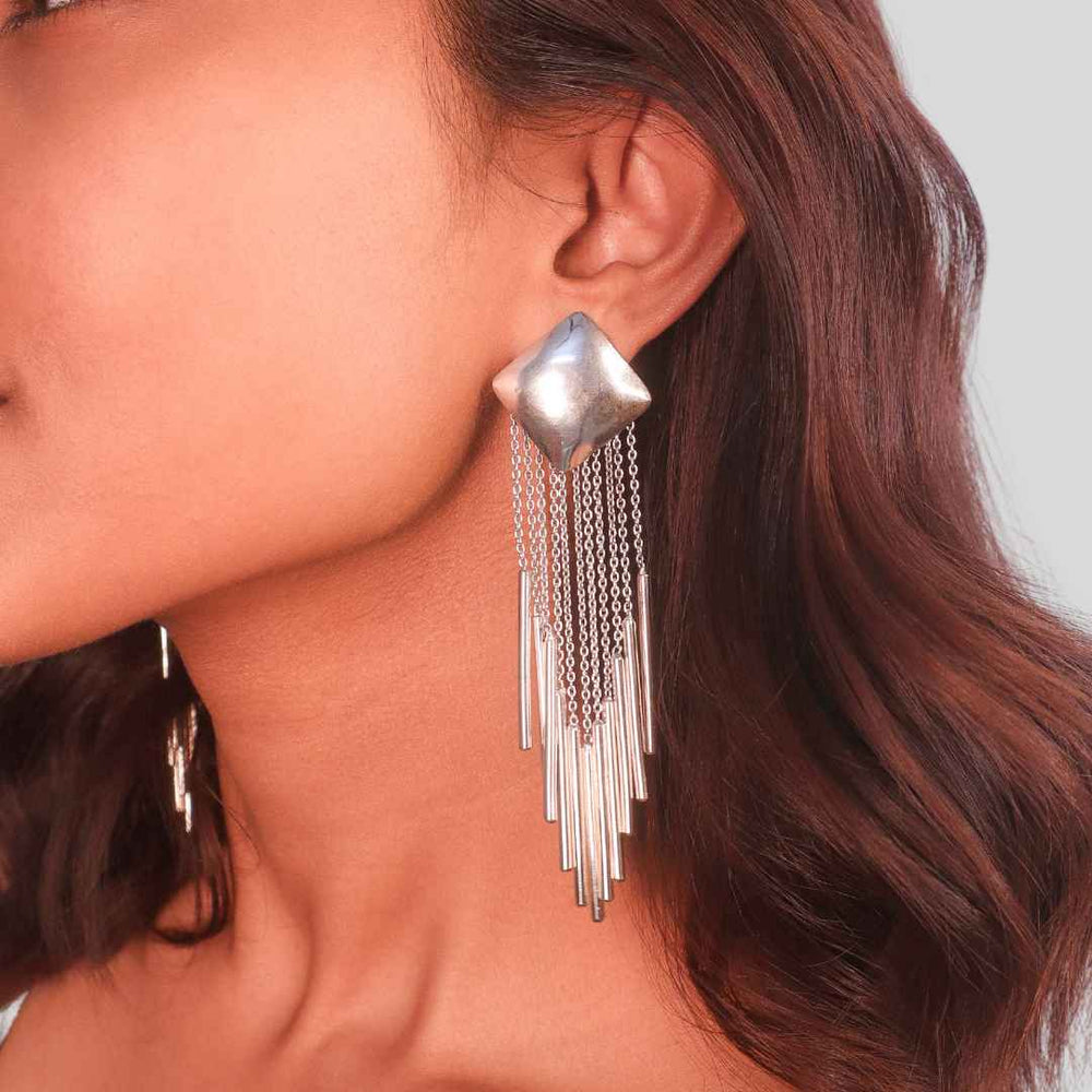 Waterfall Earrings Silver-House of Pehr - Image 7