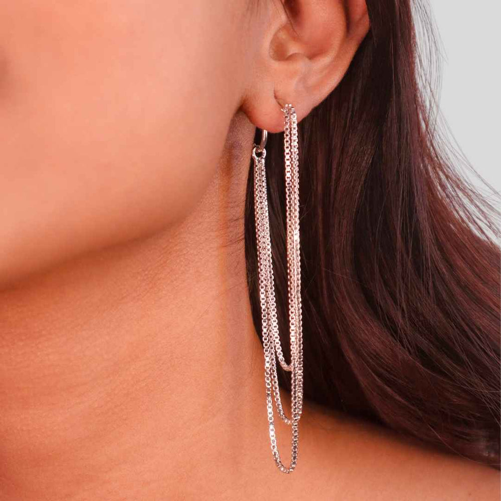 Sway Earrings Silver-House of Pehr - Image 3
