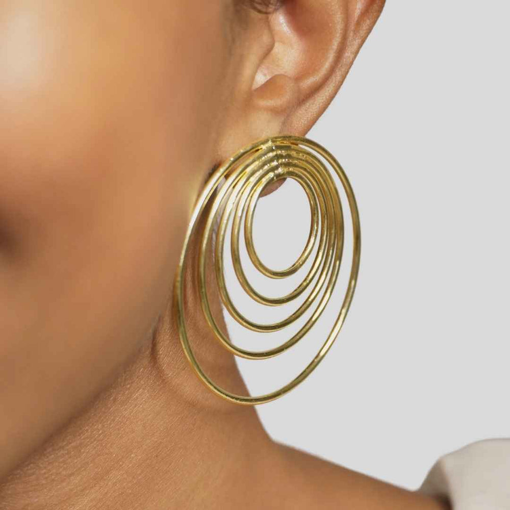 Circle of Life Studs Golden - House of Pehr - Image 12