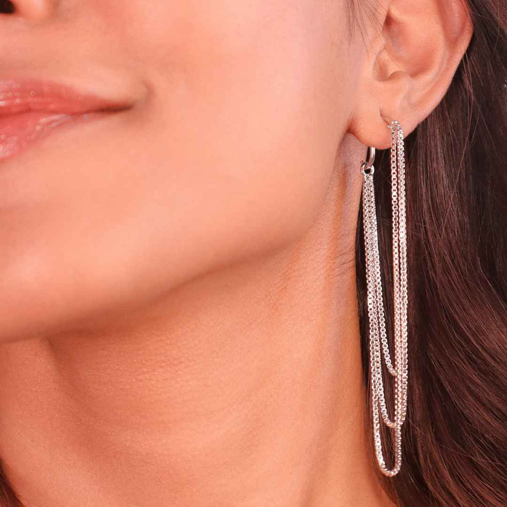 Sway Earrings Silver-House of Pehr - Image 5