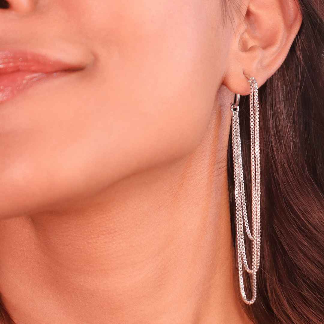 Sway Earrings Silver-House of Pehr