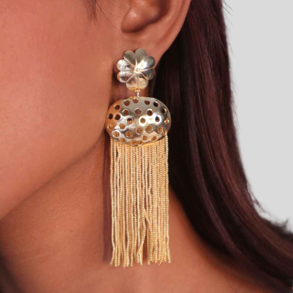 Floret Earrings Gold-House of Pehr - Image 4