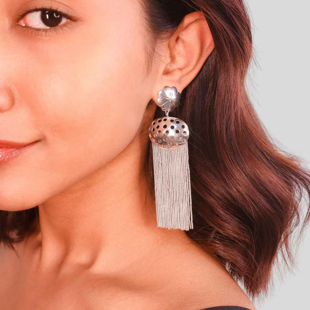 Floret Earrings Silver -House of Pehr