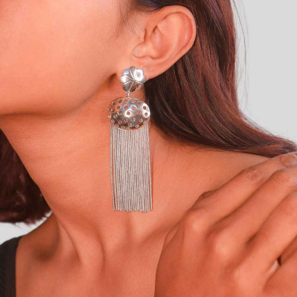 Floret Earrings Silver -House of Pehr - Image 5