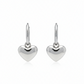 Heart Charm Hoops
