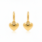 Heart Charm Hoops