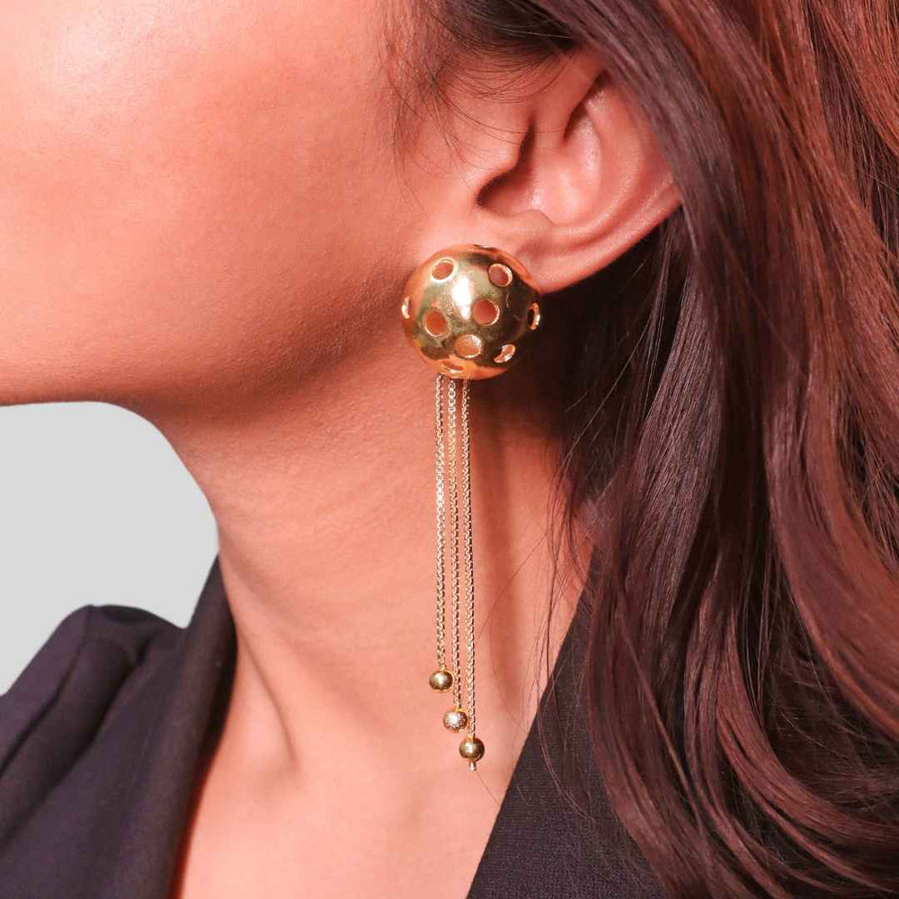 Galaxy Earrings Gold - House of Pehr - Image 1