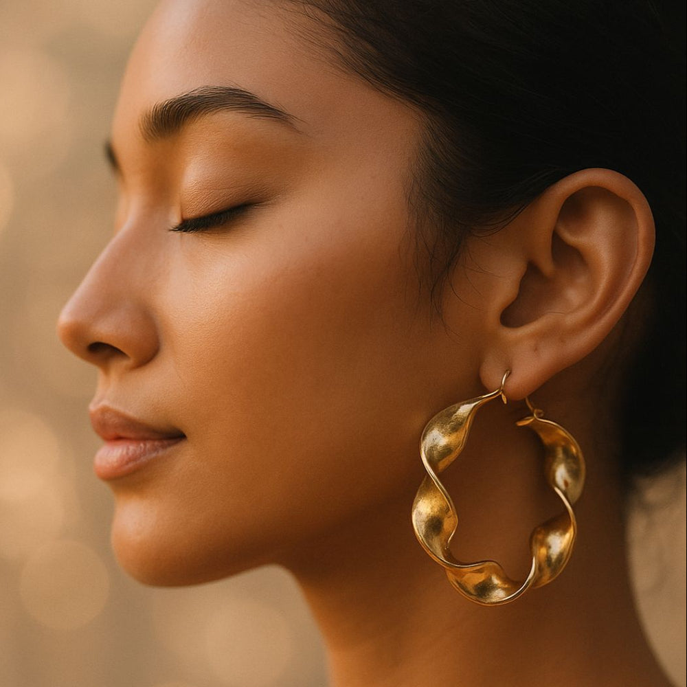 Curled Hoops Silver - House of Pehr - Image 2