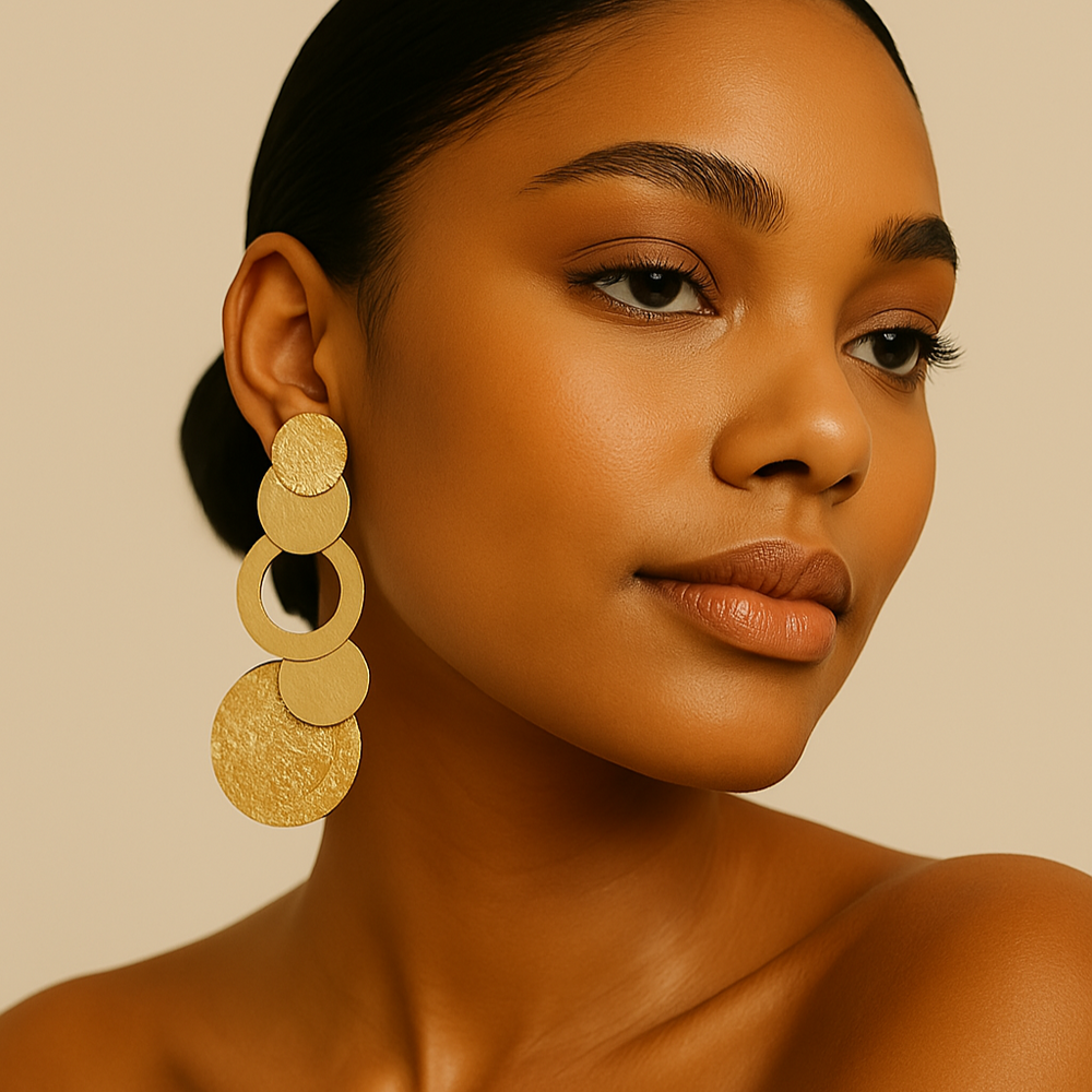 Luna Earrings Golden - House of Pehr  - Image 7
