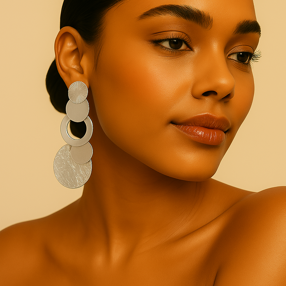 Luna Earrings Silver - House of Pehr  - Image 8