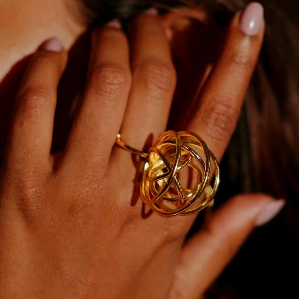 Swirl Ring Gold - House of Pehr - Image 8