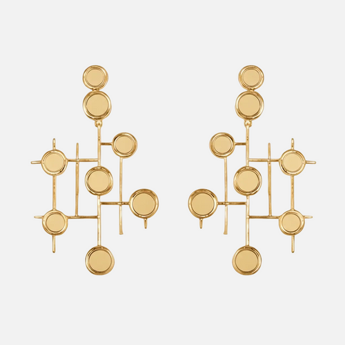Cross & Nought Earrings