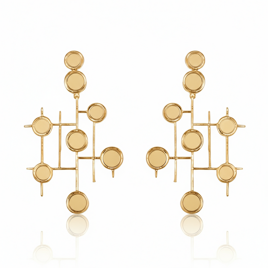 Cross & Nought Earrings