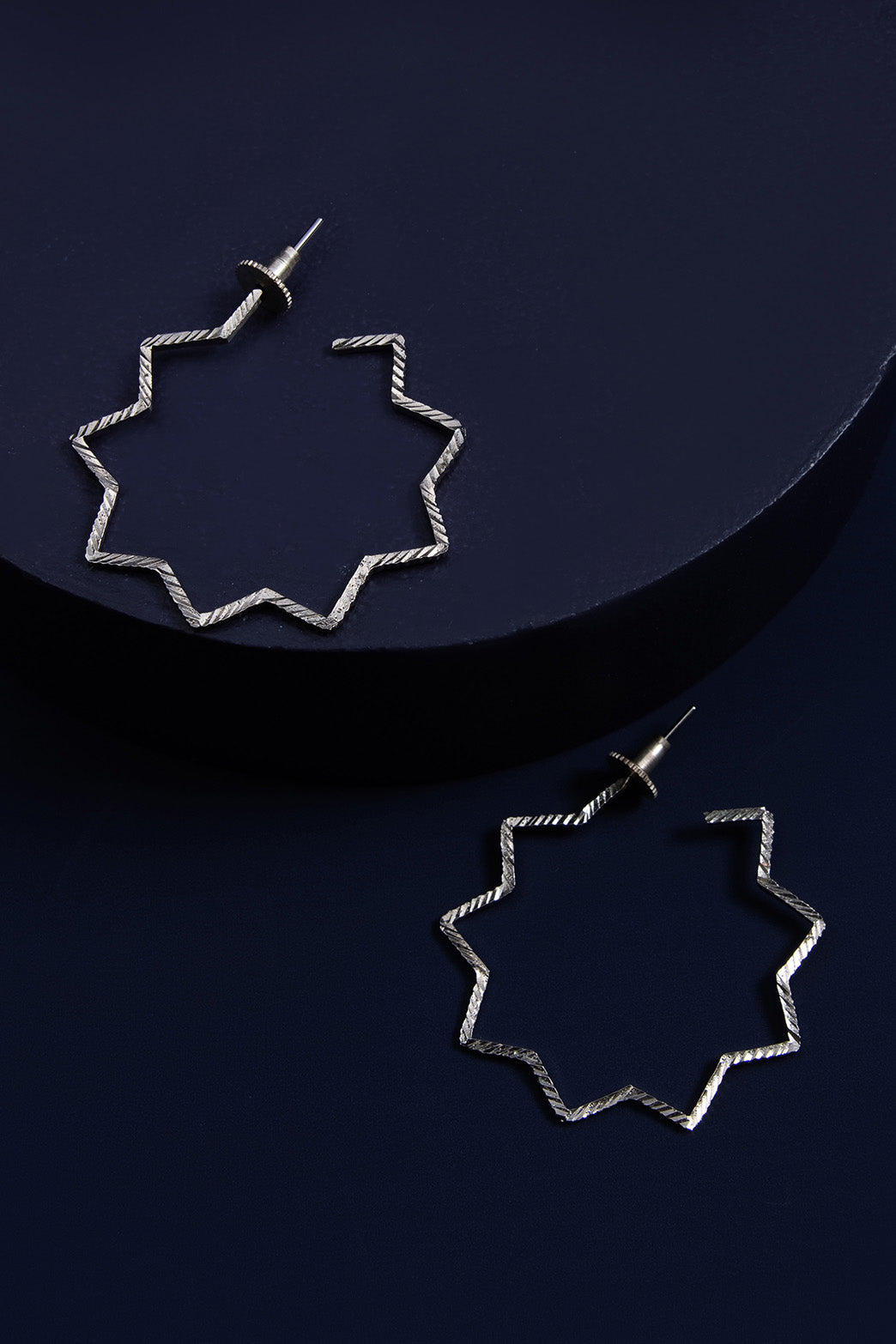 Star Shaped Earrings | Mini Hoop Earrings | Pehr Silver