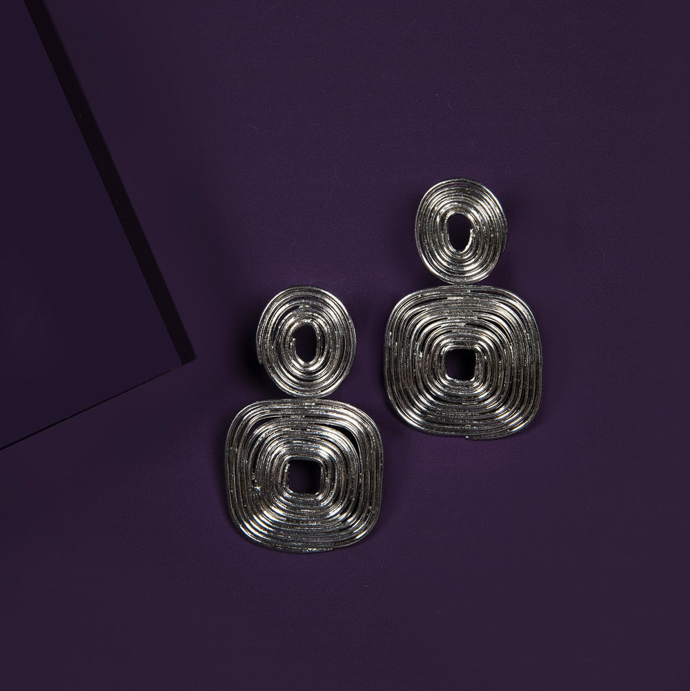 Silver Trilogy Earrings - House of Pehr - Image 7