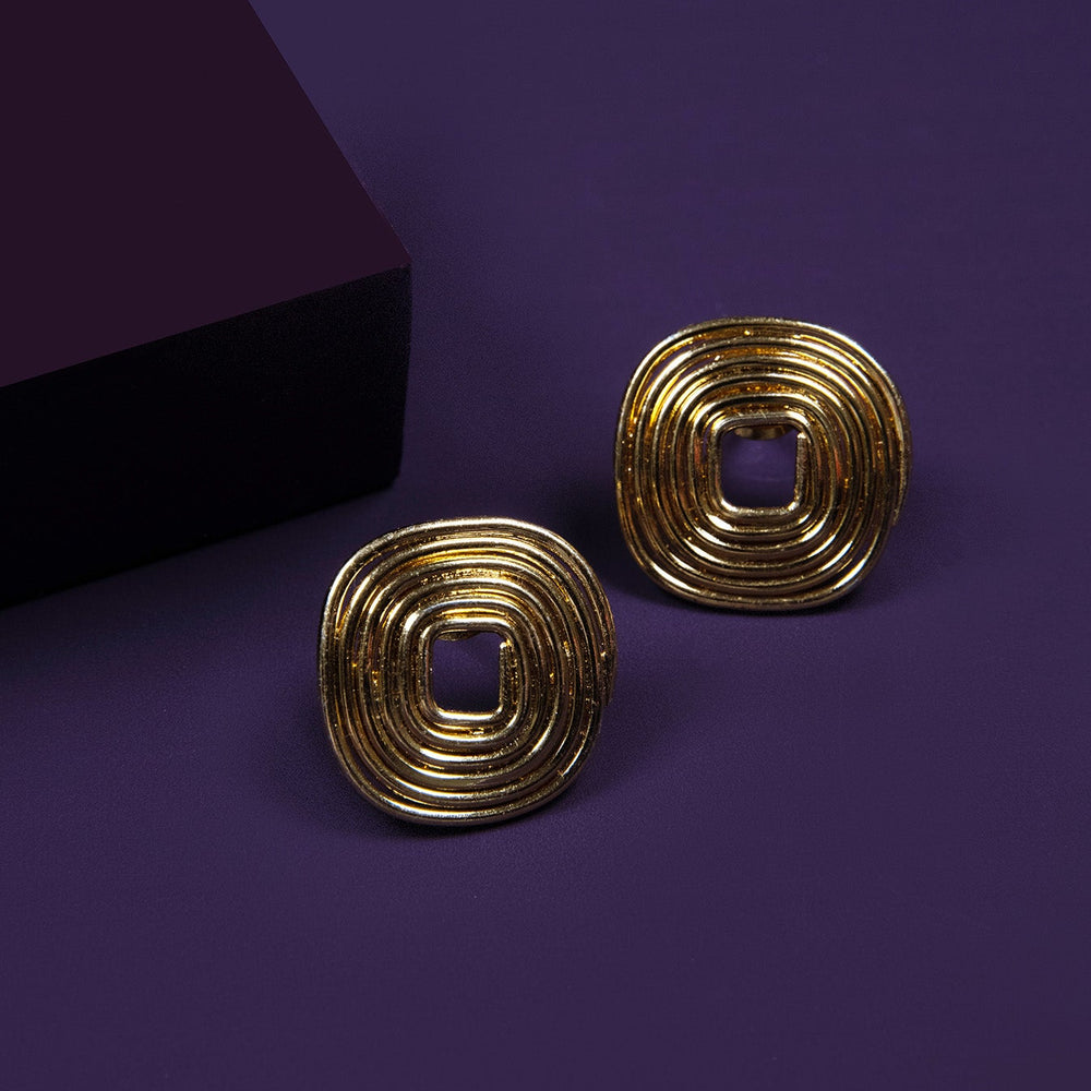 Pehr Trilogy Square Studs- Adorning Time - Image 6