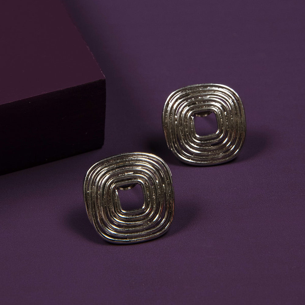 Pehr Trilogy Square Studs- Adorning Time - Image 5