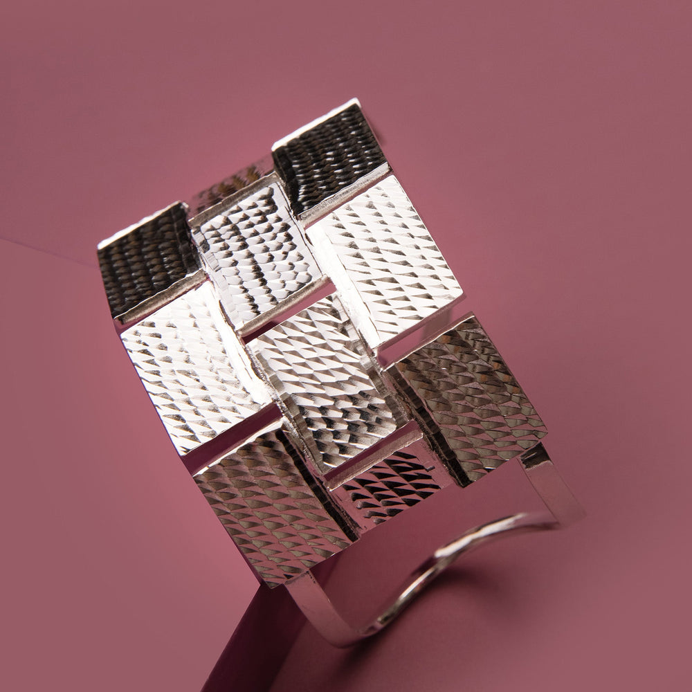 Silver Open Cuff Bracelet | Open Cuff Bracelet | House of Pehr - Image 9