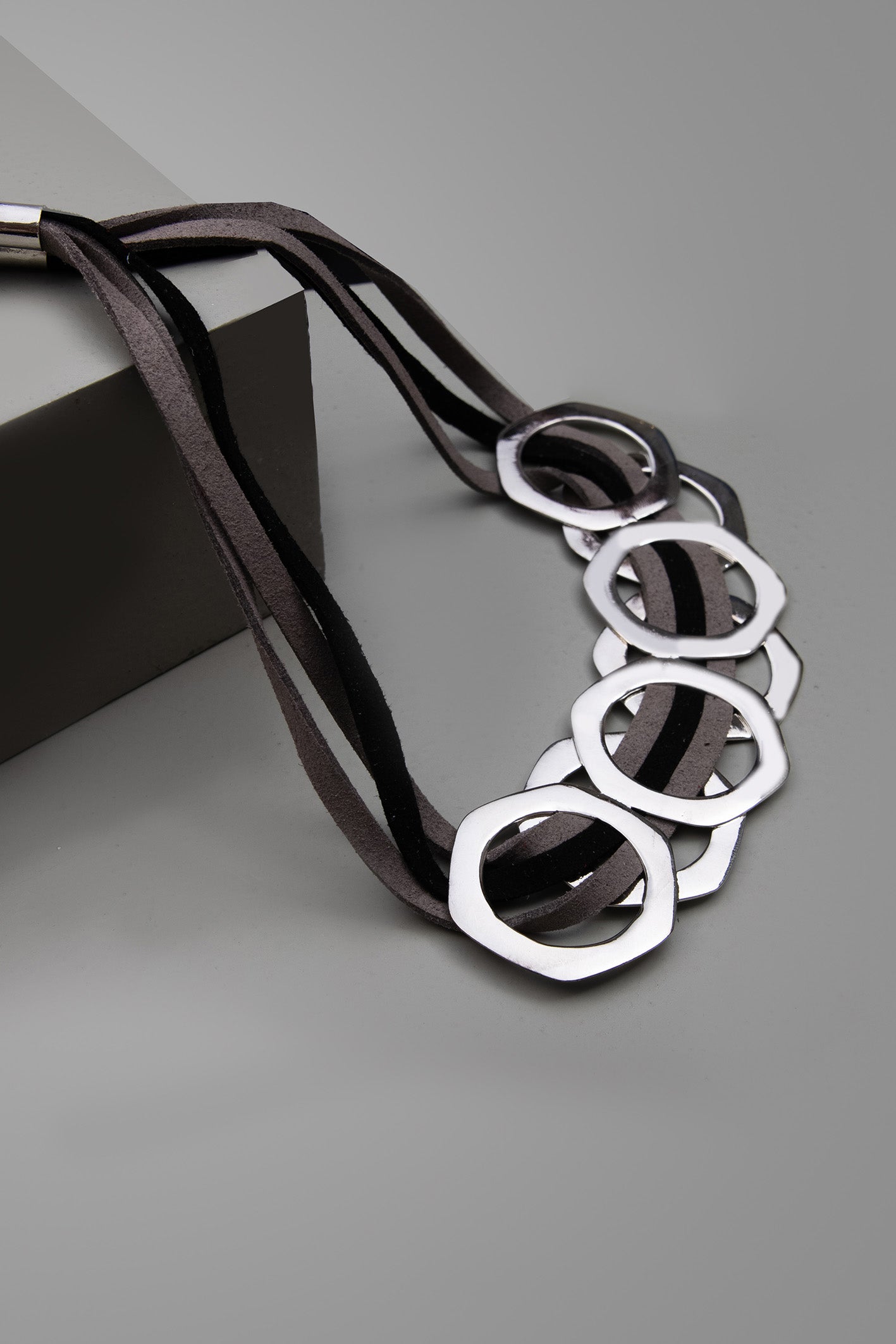 Pehr Sienna Necklace -Grey & Black - Pehr Adorning Time