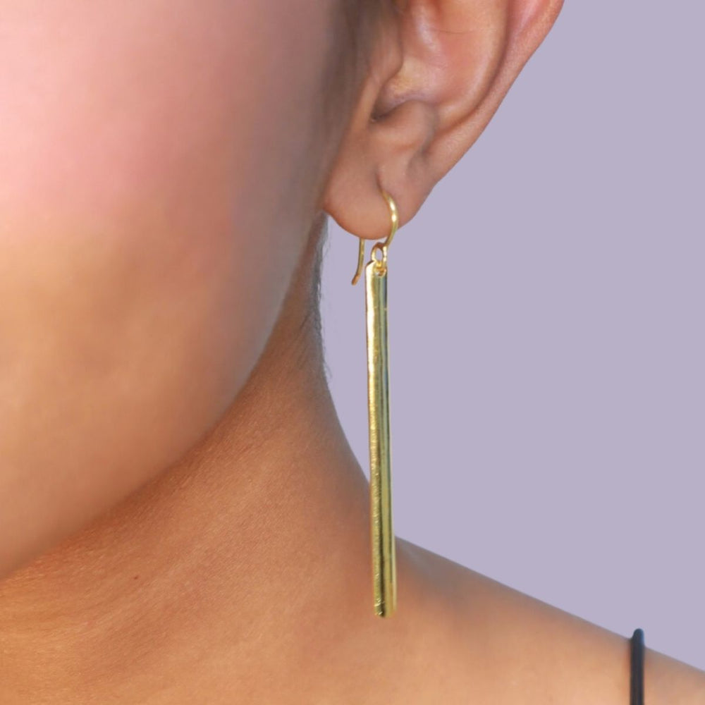 Pehr Drop Earrings Golden - Pehr Adorning Time - Image 5