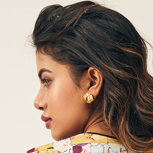 Intertwine Studs Gold - House of Pehr - Image 9