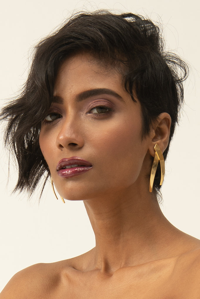 Pehr Crescent Earrings | Gold Crescent Earrings | Pehr Silver
