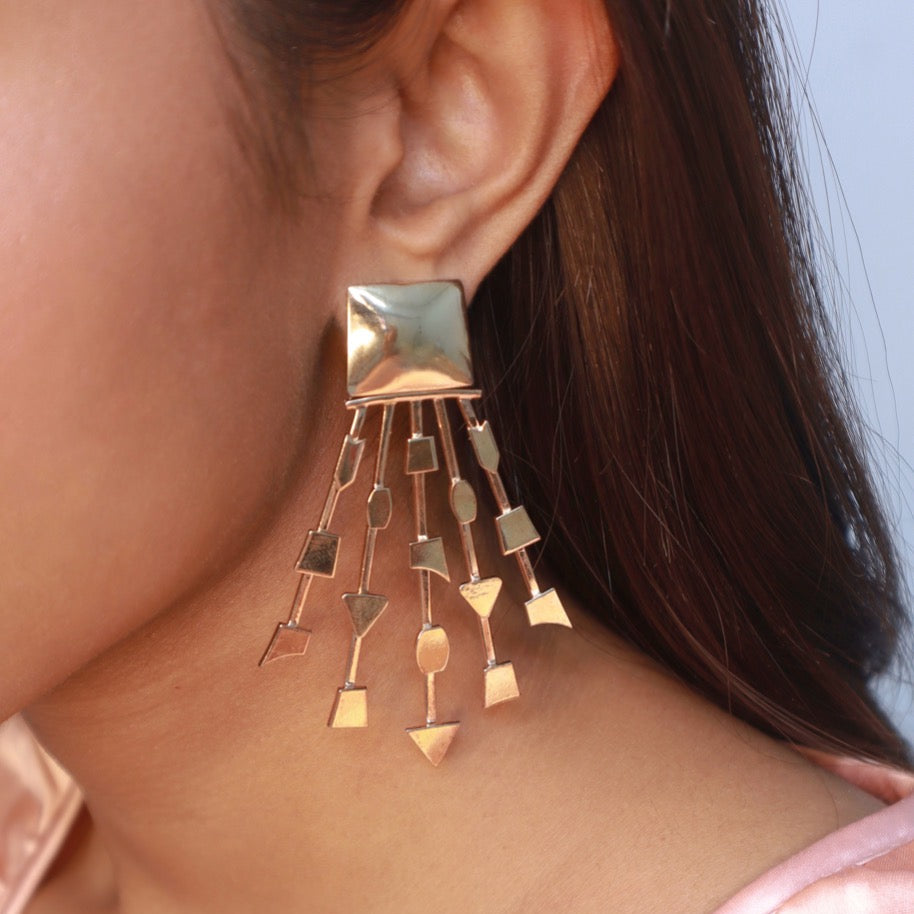Pehr Kama Drop Earrings Rose Gold - Pehr - Image 8