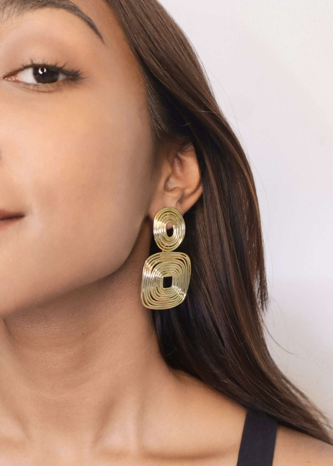 Gold Trilogy Earrings - House of Pehr