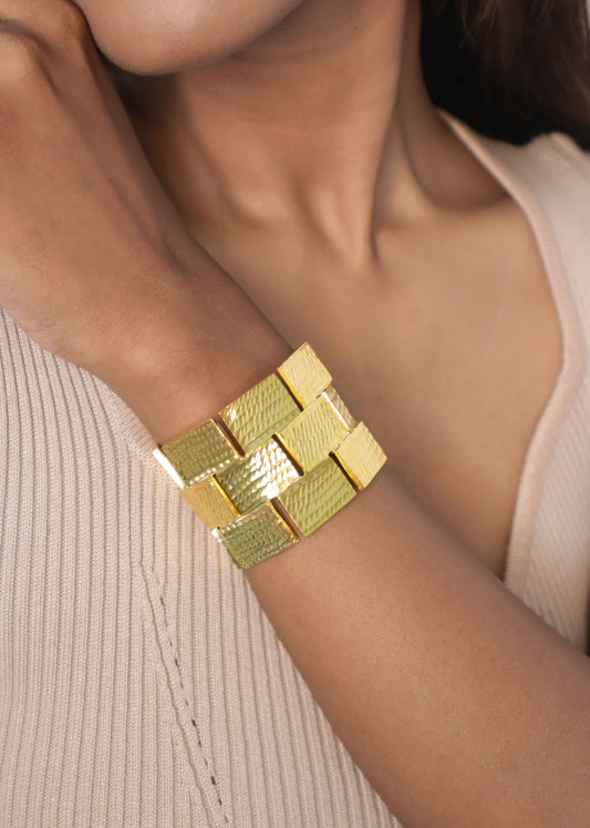 Gold Open Cuff Bracelet | Open Cuff Bracelet | House of Pehr