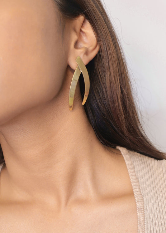 Pehr Crescent Earrings | Gold Crescent Earrings | Pehr Silver
