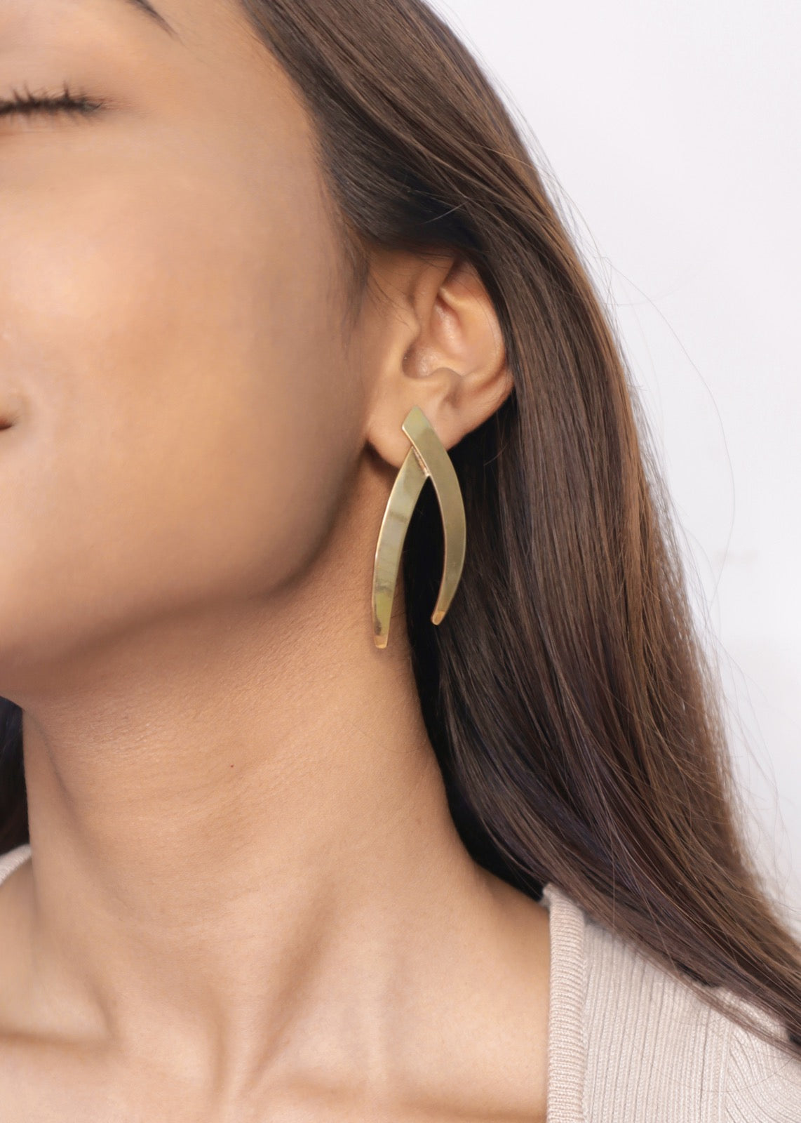 Pehr Crescent Earrings | Gold Crescent Earrings | Pehr Silver