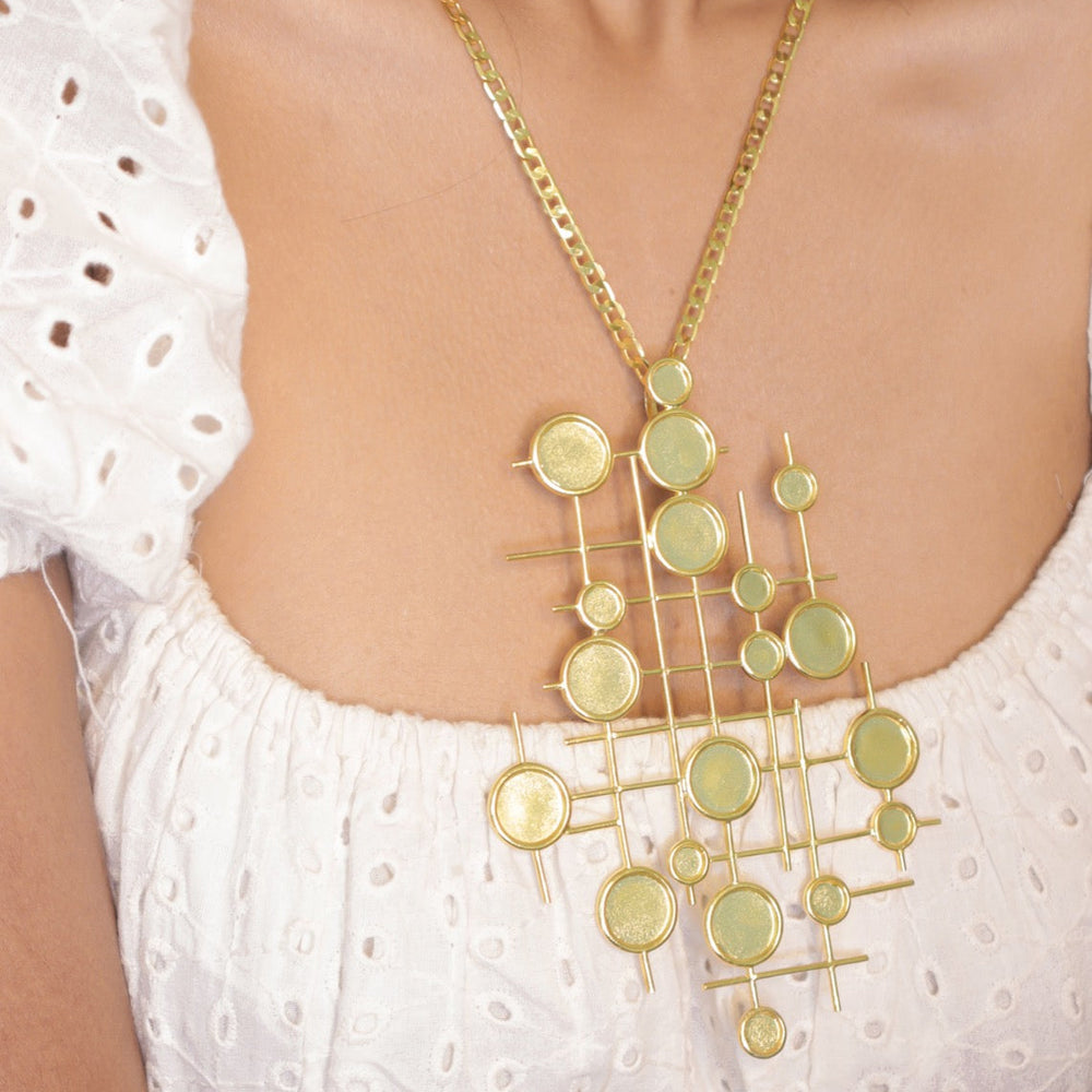 Cross and Noughts Pendant | Pendant Necklace | House of Pehr - Image 3