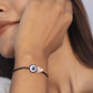 Silver - Evil Eye Thread Anklet Cum Bracelet