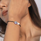 Silver - Evil Eye Thread Anklet Cum Bracelet