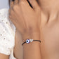Silver - Evil Eye Thread Anklet Cum Bracelet