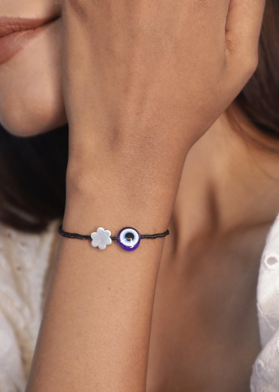 Evil Eye Thread Anklet Cum Bracelet I Pehr Adorning Time