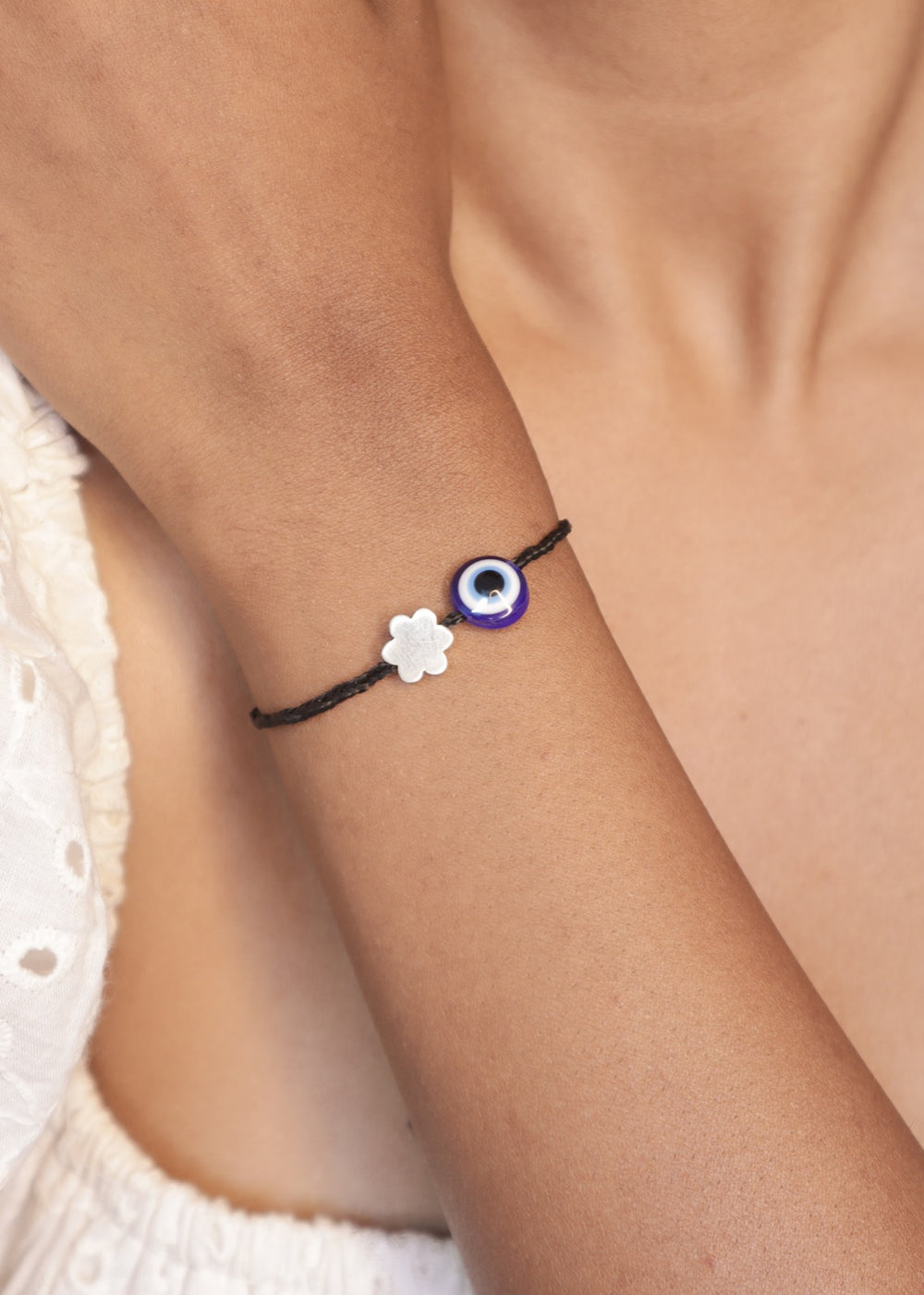 Evil Eye Thread Anklet Cum Bracelet I Pehr Adorning Time - Image 13
