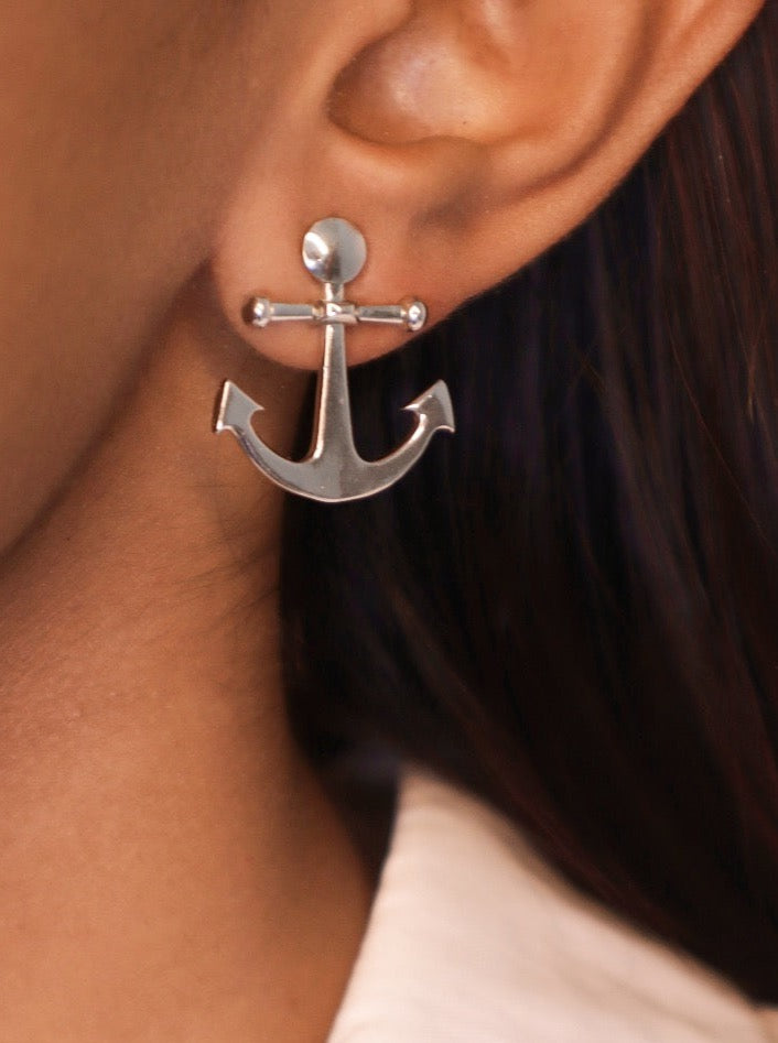 Pehr Anchor Studs Silver - Pehr Adorning Time
