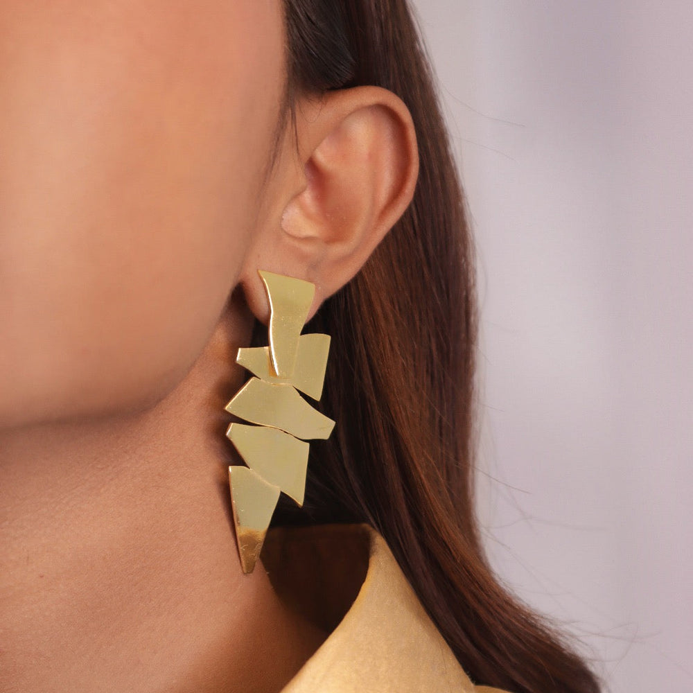 Stacked Earrings Golden - House of Pehr - Image 4
